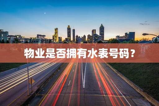 物业是否拥有水表号码？