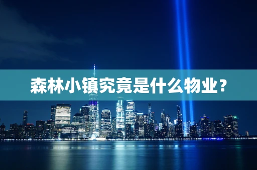 森林小镇究竟是什么物业？