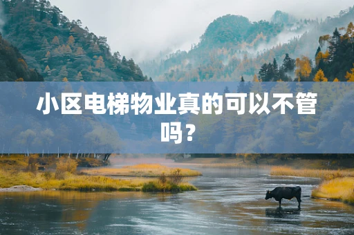 小区电梯物业真的可以不管吗？