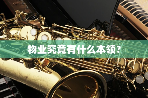 物业究竟有什么本领？
