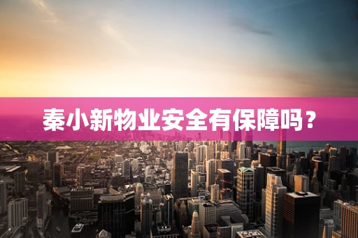 秦小新物业安全有保障吗？