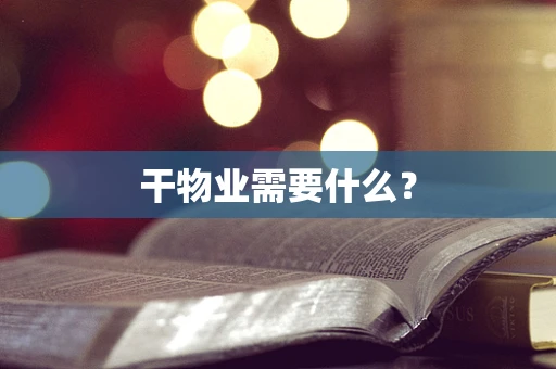 干物业需要什么？