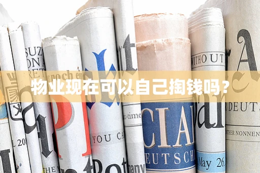 物业现在可以自己掏钱吗？