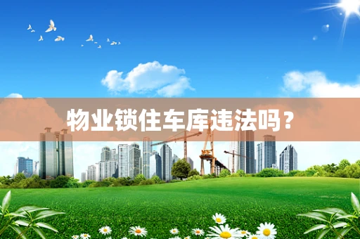 物业锁住车库违法吗？