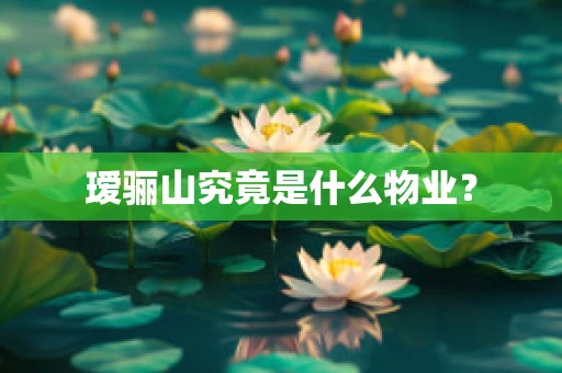 瑷骊山究竟是什么物业？
