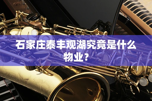 石家庄泰丰观湖究竟是什么物业？