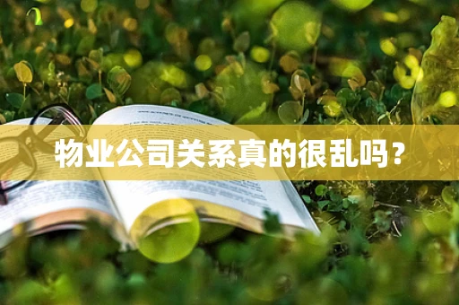 物业公司关系真的很乱吗？