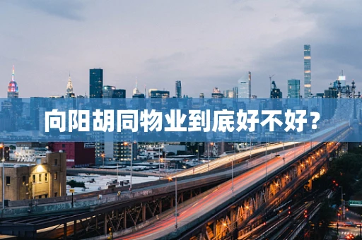 向阳胡同物业到底好不好？