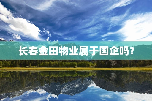 长春金田物业属于国企吗？