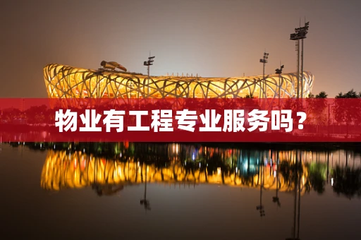 物业有工程专业服务吗？