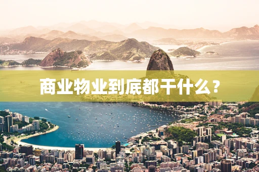商业物业到底都干什么？