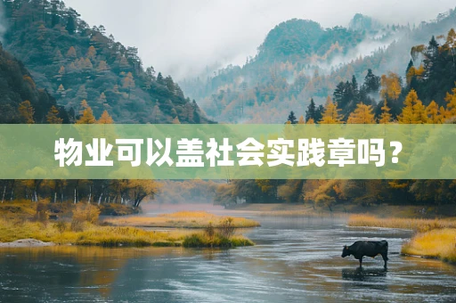 物业可以盖社会实践章吗？