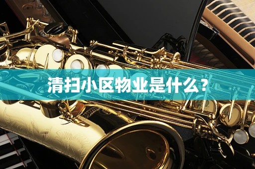 清扫小区物业是什么？