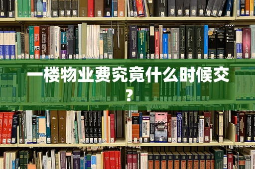 一楼物业费究竟什么时候交？