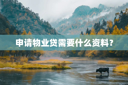 申请物业贷需要什么资料？