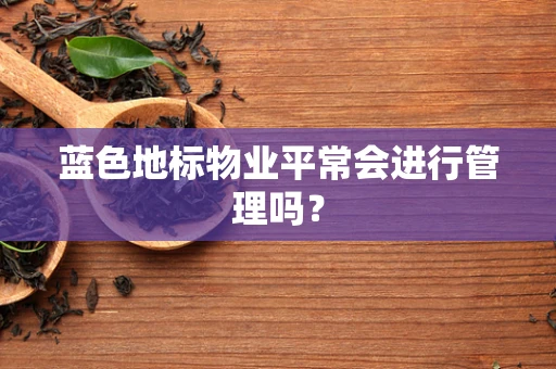 蓝色地标物业平常会进行管理吗？