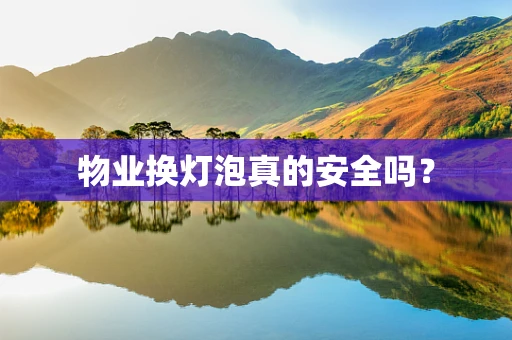 物业换灯泡真的安全吗？