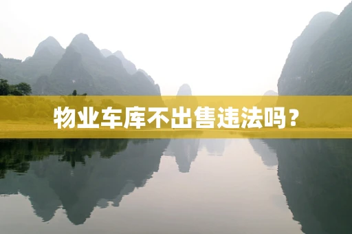 物业车库不出售违法吗？