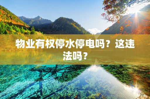物业有权停水停电吗？这违法吗？
