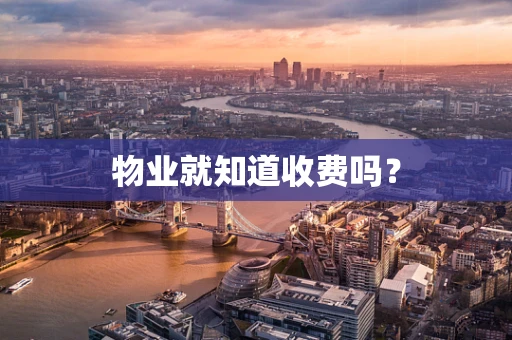 物业就知道收费吗？