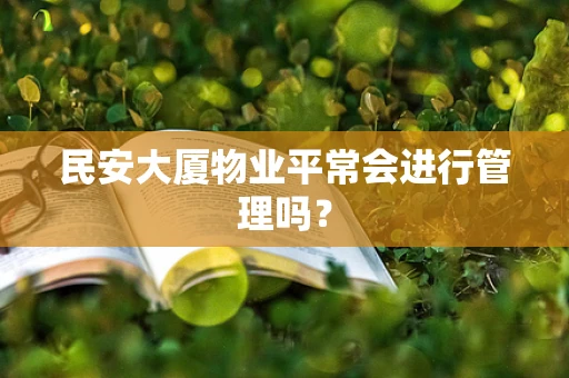 民安大厦物业平常会进行管理吗？