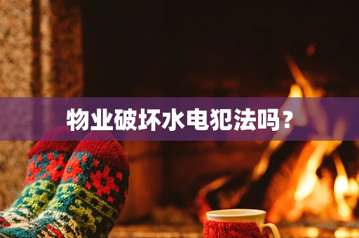 物业破坏水电犯法吗？