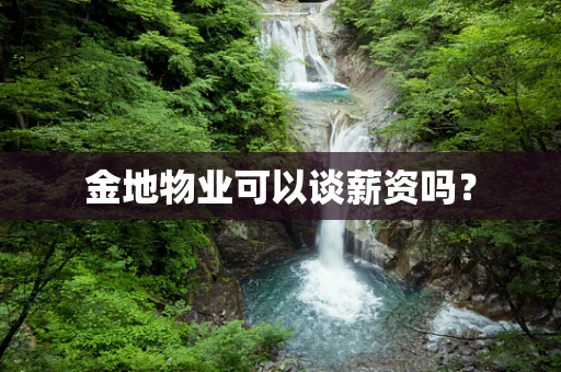 金地物业可以谈薪资吗？