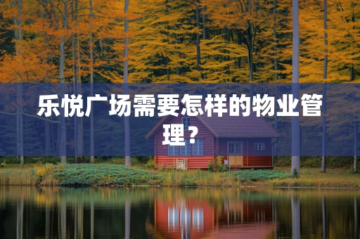 乐悦广场需要怎样的物业管理？