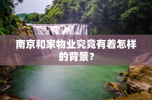 南京和家物业究竟有着怎样的背景？