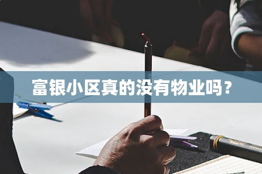 富银小区真的没有物业吗？