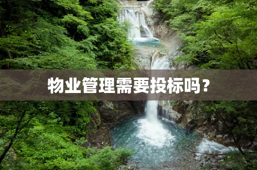 物业管理需要投标吗？