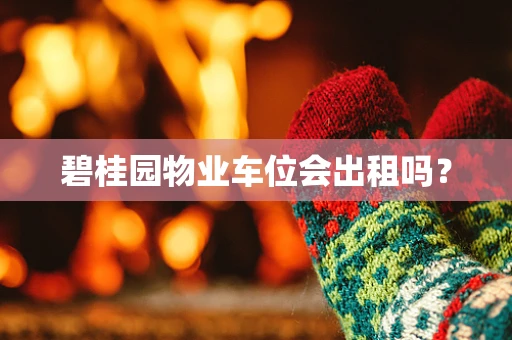 碧桂园物业车位会出租吗？