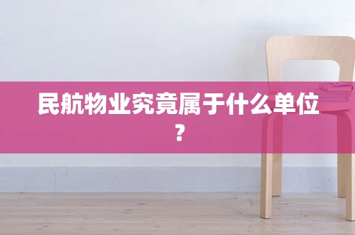 民航物业究竟属于什么单位？