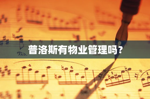 普洛斯有物业管理吗？