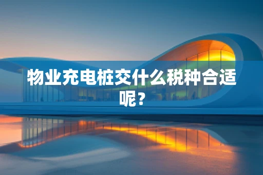 物业充电桩交什么税种合适呢？