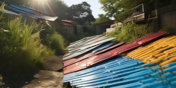 物业搭彩钢瓦棚子违法吗？