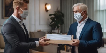 物业老总送口罩会违法吗？