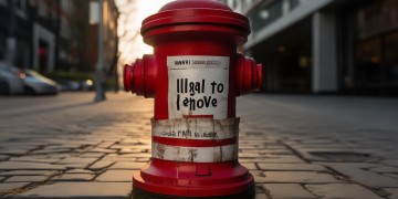 物业消火栓贴封条违法吗？